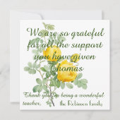 Elegant Rozen Gepersonaliseerd Dank u de Kaart van (Voorkant)