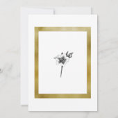 Elegant Rozen Gold Lijst Script-kerstbruiloft Kaart (Achterkant)