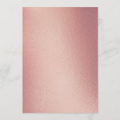 Elegant Rozen goudfolie delen een memory Kaart (Achterkant)