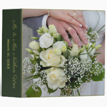 Elegant Rozen Greenery Wedding Album personalisere