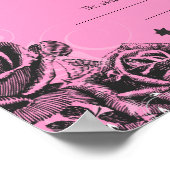 Elegant Rozen Jewish Baby Naming Birth Certificate Poster (Hoek)