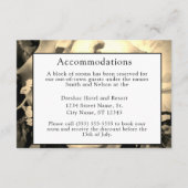 Elegant Rozen Kaart katholieke bruiloft (Achterkant)