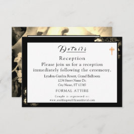 Elegant Rozen Kaart katholieke bruiloft