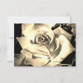 Elegant Rozen Kaart katholieke weddenschappen (Achterkant)