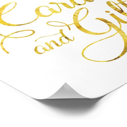 Elegant Rozen Kaarten en cadeaubord (8x10) Poster (Hoek)