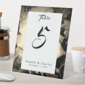 Elegant Rozen Katholiek Trouwtafel Nummer Reclamebord Met Voetstuk (Insitu)