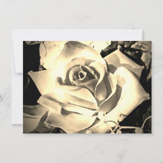 Elegant Rozen katholieke bruiloft Kaart (Achterkant)