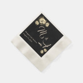 Elegant Rozen katholieke bruiloft Servet (Hoek)