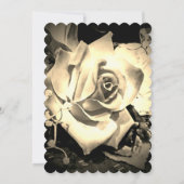 Elegant Rozen Katholieke Weddenschap Kaart (Achterkant)