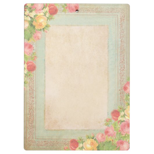 Elegant  Rozen Klembord (Achterkant)