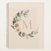 Elegant Rozen Monogram Wreator Planner (Voorkant)