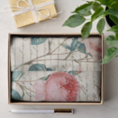 Elegant Rozen op het handschrift Frans script Tissuepapier (Geschenk)