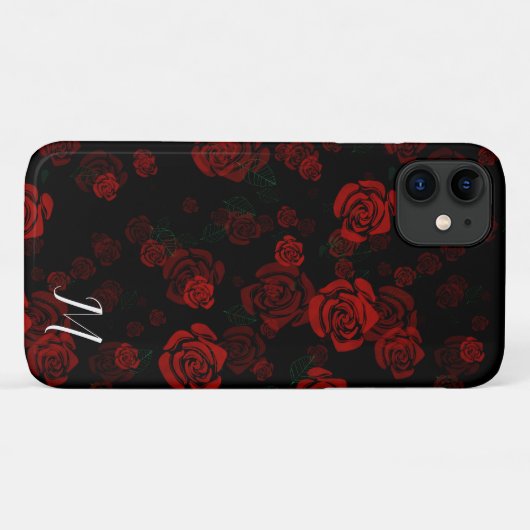 Elegant rozen patroon Case-Mate iPhone case (Achterkant (horizontaal))