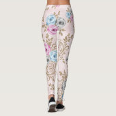 Elegant rozen patroon leggings (Achterkant)