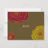 Elegant Rozen RSVP-kaart RSVP Kaartje (Achterkant)
