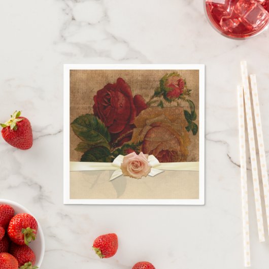  Elegant Rozen servetten (Insitu)