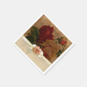  Elegant Rozen servetten (Hoek)