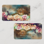 Elegant Rozen Space Florist Unieke Visitekaartje (Voorkant / Achterkant)