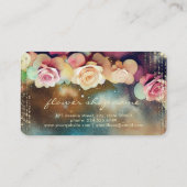 Elegant Rozen Space Florist Unieke Visitekaartje (Achterkant)