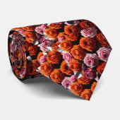 Elegant Rozen Stropdas met meerdere kleuren (Opgerold)