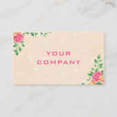 Elegant Rozen Tuin Lijst Moderne Professional Visitekaartje (Voorkant)