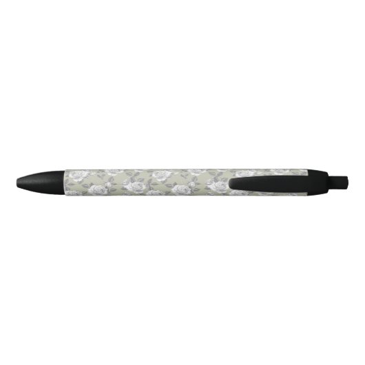 Elegant Rozen Tuin Sage Green Pen (Achterkant)