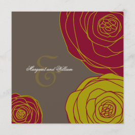 Elegant Rozen Weddenschap Kaart