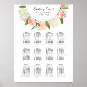 Elegant rozen weddenschap met een rooster poster (Voorkant)