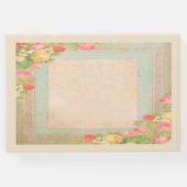 Elegant Rozen Wedding Gastenboek (Achterkant)