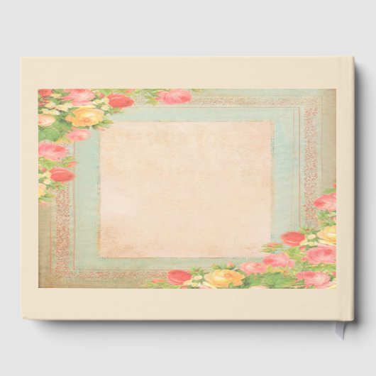 Elegant  Rozen Wedding Gastenboek (Achterkant)