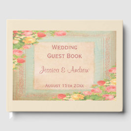 Elegant Rozen Wedding Gastenboek