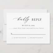 Elegant RSVP - Austin Card Save The Date (Voorkant)