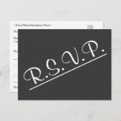 Elegant RSVP Briefkaart (Voorkant / Achterkant)