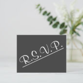 Elegant RSVP Briefkaart (Staand voorkant)