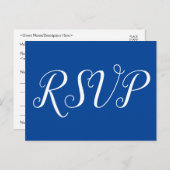 Elegant "RSVP"-Briefkaart Briefkaart (Voorkant / Achterkant)