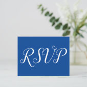 Elegant "RSVP"-Briefkaart Briefkaart (Staand voorkant)