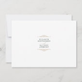 Elegant RSVP Card with Baroque Gold Kaart (Achterkant)