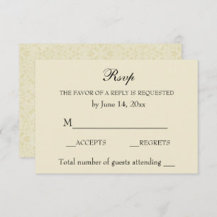  Elegant RSVP Ecru Kant