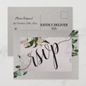 Elegant RSVP Invitation Briefkaart (Voorkant / Achterkant)