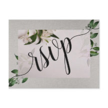 Elegant RSVP Invitation Briefkaart