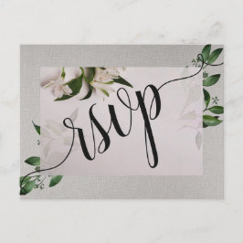 Elegant RSVP Invitation Briefkaart