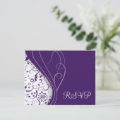 Elegant RSVP-kaarten RSVP Kaartje (Staand voorkant)