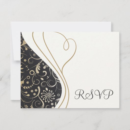 Elegant RSVP-kaarten RSVP Kaartje (Voorkant)