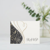 Elegant RSVP-kaarten RSVP Kaartje (Staand voorkant)