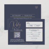 Elegant RSVP Kaartje (Voorkant / Achterkant)
