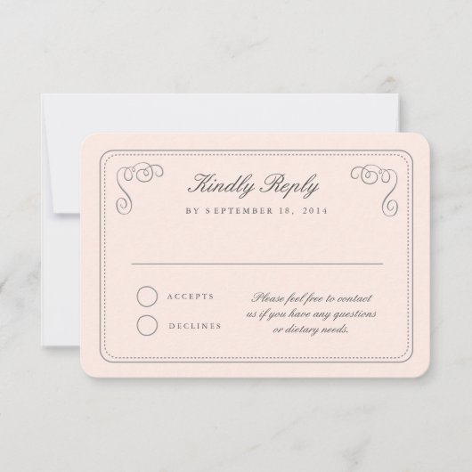 Elegant RSVP Kaartje (Voorkant)