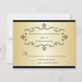 Elegant RSVP Reply Cards - Matching Invitations (Achterkant)