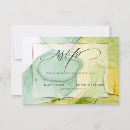 Elegant RSVP verbouwde Vibrant Greens and Golds