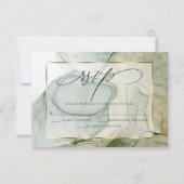 Elegant RSVP verbouwde Vibrant Greens and Golds (Voorkant)