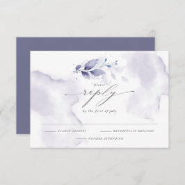 Elegant RSVP Waterverf Foliage Violet